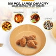 thumbnail image 6 of 100 PCS Air Fryer Disposable Round Non-Stick Baking Paper Parchment Waterproof, 6 of 9