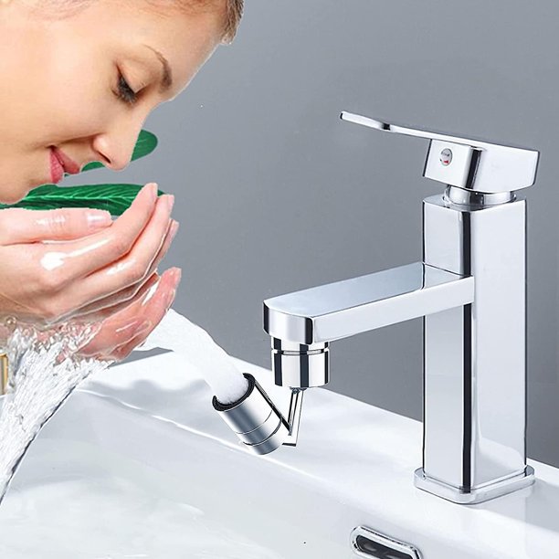 Filtro giratorio para grifo de cocina de 720 grados Aeratoruniversal, accesorio para fregadero antisalpicaduras, extensor de grifo de 2 modos, para lavado de cara en el cuarto, con descarga de ojos, g Feliz Sencillez