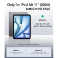 thumbnail image 2 of Junayo for iPad Air 11 Inch Case 2024 M2 (6th Gen) Heavy Duty Shockproof Protective Case with Screen Protector Stand and Hand Strap Shoulder Strap, 2 of 8