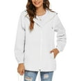 thumbnail image 5 of Rain Jacket Women Waterproof Windbreaker Lightweight Rain Jackets with Pockets Packable Raincoats for Women with Hood, 5 of 6