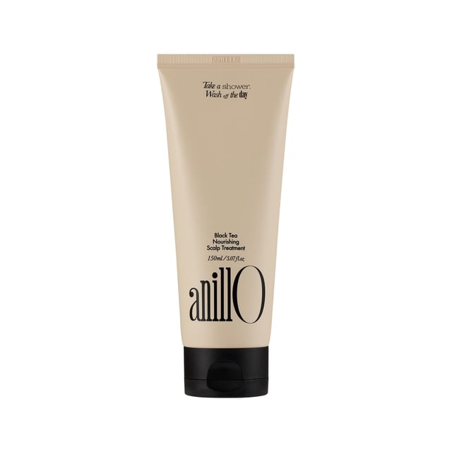 ANILLO Mascarilla capilar vegana de té negro - Tratamiento nutritivo para el cuero cabelludo que fortalece la barrera del cuero cabelludo con aminoácidos, aroma amaderado, sin parabenos ni sulfatos (5