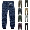 thumbnail image 1 of Styesk Pantalon Homme Multi-Poches Délavé Extérieur Décontracté, 1 of 4