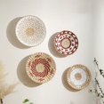 thumbnail image 3 of Jiibva Seagrass Wall Hanging Decor Handmade Natural Wall Art Round Bohemian Basket Wall Art Set For Kitchen Bedroom Living Room, 3 of 7