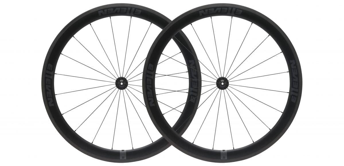e11even 50mm carbon clincher wheelset with dt swiss 370 hubs