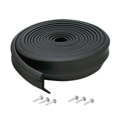 

M-D M-D - 3749 - Black Rubber Door Set Seal For Garage Doors Garage Doors 16 ft. L x 1 in.