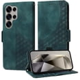 thumbnail image 1 of Funda GANGXUN para Samsung Galaxy S25 Ultra con diseño acolchado elegante, cuero PU, protección total y ajuste preciso, 1 of 5