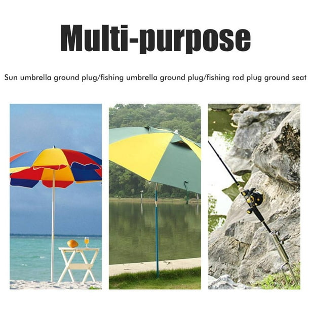 Ground Spike Beach Parasol Stand Beach Umbrella Holder Antirust Beach Parasol  Stand Ground Spike For Beach Wild Fishing 