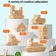 thumbnail image 3 of Bewildely Juego de juguetes para bebé de 1 año | Bloques de madera para el desarrollo sensorial y la diversión (6 meses) Juguetes Educativos vistoso Edificio 100sólido bl, 3 of 6