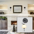 thumbnail image 5 of Pemberly Row 5" ETL Integrated LED Wall Sconce with Glass Shade - Black, 5 of 9