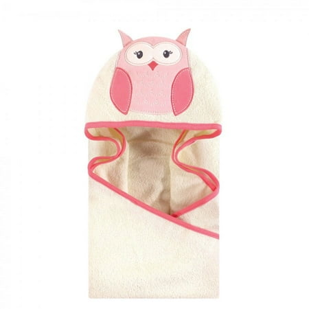 UPC: 0660168571837 | Hudson Baby Infant Girl Cotton Animal Hooded Towel Modern Owl One Size