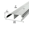 thumbnail image 2 of M-D Building Products 08656 3-3/8 in. x 1 in. x 72 in. Silver Aluminum and Vinyl High-Profile Outswing Door Threshold, 2 of 5