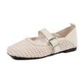 thumbnail image 6 of YgkuHd Slip-On Flats for Women Transparent Mesh Casual Shoes with Breathable Mesh Upper, Trendy Plus Size Spring Summer Comfortable Footwear,Beige_43, 6 of 6