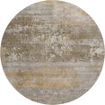 thumbnail image 2 of Addison Rugs Mayfield Premium Machine Washable Transitional Abstract Brown Round Rug, 8' x 8', 2 of 6