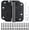 Matte Black, variant on 2 Pack Automatic Self-Closing Door Hinges Satin/Brushed Nickel Spring Hinge Auto Soft Close Hinges for Doors 5/8" Radius Fire Front Interior Door Hinge Bathroom Pantry Laundry Basement