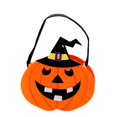 thumbnail image 1 of 7 Cubo de dulces de Halloween, bolso de mano con dibujos animados de bruja, calabaza, truco o trato, 1 of 5