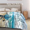 thumbnail image 5 of Sea Turtle Blanket Turtle Gifts Beach Ocean Nautical Throw Blanket for Kids Adults Super Warm Soft Cozy Plush Fleece Flannel Blanket for Sofa Couch Bed 40"x50", 5 of 6