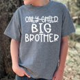 thumbnail image 4 of Only Child to Big Brother Sibling Reveal Announcement Shirt for Boys Big Brother Sibling Outfit Granite Heather Shirt, 4 of 6