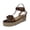 Brown, variant on Clearance VerPetridure Women's Sandals Summer Casual Flat Shoes Hollow Wedge Heel Casual Large Size Sandals Beach Flat Platform Sandals