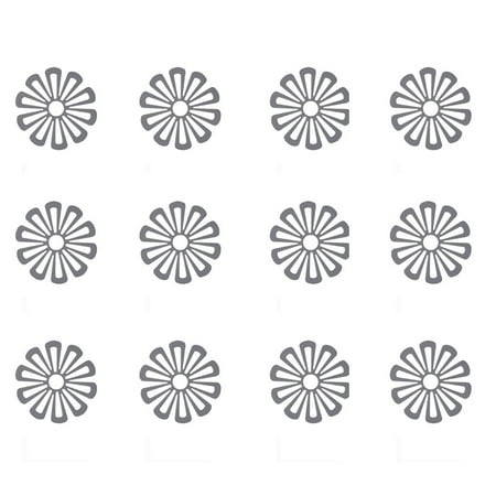 

WELPET 12Pcs Kitchen Pot Mat Flower Shape Pot Holders for Hot Pots and Pans Holder Coasters Hot Pad for Dishes(Gray)
