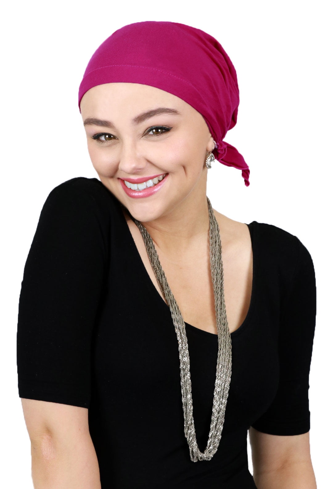 Cancer Chemo Turban Burgundy Rose Women's Cancer Chemo Scarf Gifts for Cancer Patients Mitpachat Headwrap Tichel Head Covering