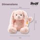 thumbnail image 4 of Peluche de conejo rosa Toy Steiff de 30 cm con orejas flojas, 4 of 4