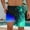 Mint Green-11, variant on Mens Swim Trunks with Liner 2 in 1 Quick Dry Flame Printing Board Shorts Elastic Waist Drawstring Lightweight Breathable Summer Hawaii Beach Shorts Purple M
