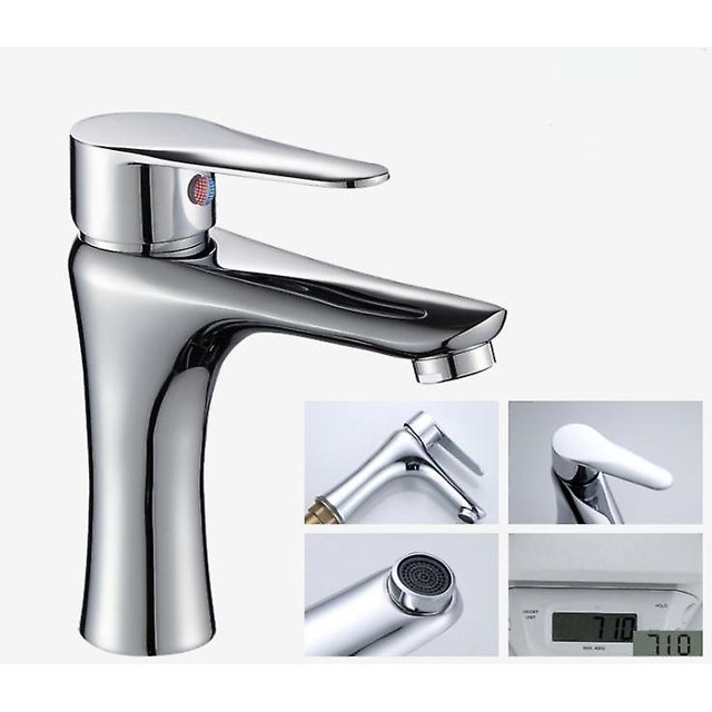 Grifo de baño Calefacción y refrigeración Grifo de lavabo de un solo orificio (a1 oso de fresa Hogar