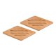 thumbnail image 1 of 2pcs Heat Insulation Pad Thicken Antiscalding Placemat Nonslip Pan Bowl Table Mat for Home (Square Small Size), 1 of 4