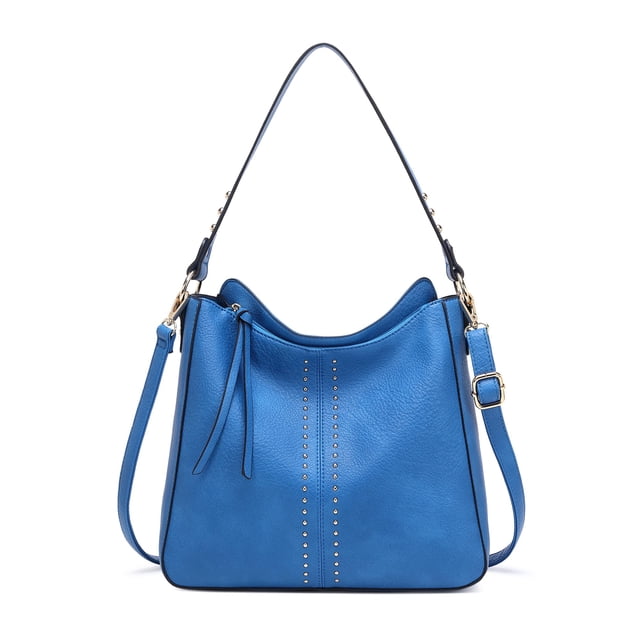 Bolso Hobo Montana West MWC-128 para mujer en piel vegana azul