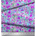 thumbnail image 3 of Soimoi Cotton Duck Fabric Flower Watercolor Printed Fabric 1 Yard 42 Inch Wide, 3 of 3