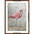 thumbnail image 5 of Art.com American Flamingo I Art Print by Tim O'toole, Brown Frame Wall Art, 21" x 29", 5 of 5