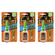 Gorilla 7600101-3 Super Glue Gel (3 Pack), 15 g