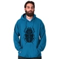 thumbnail image 5 of Ancient Egyptian Scarab Beetle Hoodie Sweatshirt Women Men Brisco Brands 2X, 5 of 6