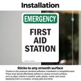 thumbnail image 2 of (2 Pack) First Aid Station OSHA Emergency Sign 12 Inch X 18 Inch Vinyl Label Decal Sticker Weather Resistant, UV Protected for Workplace, Business, and Construction Site, Made in the, 2 of 6