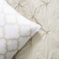 thumbnail image 4 of Lush Decor Ravello Pintuck Caroline Geo Textured Polyester Ruffle Detail Comforter, King, Neutral, 7-Pc Set, 4 of 7