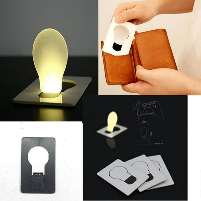 5 PCS/LOT Led Night Light Portable Energy-Saving Lamp Pocket Card  Nightlight for Laptop/PC/