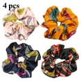 thumbnail image 1 of 4PCS Cheveux Scrunchy Fashion Chain Impression Cheveux Cravate Bande Ponytail Titulaire, 1 of 10