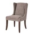 thumbnail image 5 of Better Homes & Gardens Windsor Upholstered Wingback Dining Chair 2 Pack, Truffle Brown and Walnut, 5 of 9