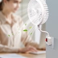 thumbnail image 5 of Light Socket Fan, Plug-in Fan, 360° Adjustable Quiet Fan with Switch, Includes Plug Adapter for Bedroom, Bathroom, Office, Dorm, 15cm, 5 of 7