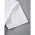thumbnail image 4 of T-Shirt Décontracté à Col Rond pour Femmes avec Fermeture Éclair Chat & Imprimé Lettre - Polyester Respirant, Lavable en Machine - Parfait pour Printemps & Été, 4 of 8