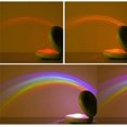 thumbnail image 3 of Colorful Rainbow LED Projection Lamp with Rare Pearl Shell Design - USB Rechargeable Night Light for Bedroom, Kids, Birthday, Valentine's Day - Pink, 3 of 5