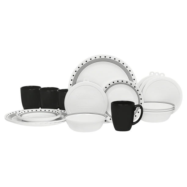 Corelle LivingWare Break Resistant Ceramic Dinnerware Set (20 Pieces