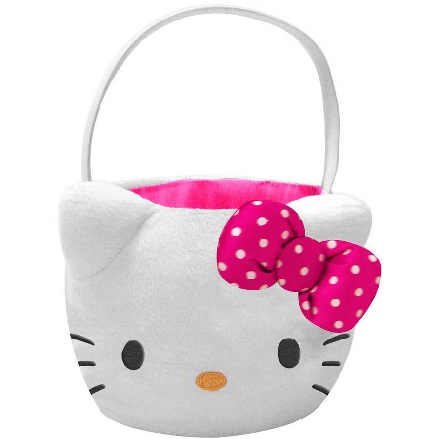 Hello Kitty Medium Plush Basket