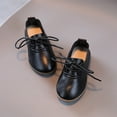 thumbnail image 6 of Otqutp Toddler Sneaker Summer Autumn Fashion Cute Girls Casual Shoes Solid Color Round Toe Lace Up Dress Shoes 1 to 11 Years, 6 of 6