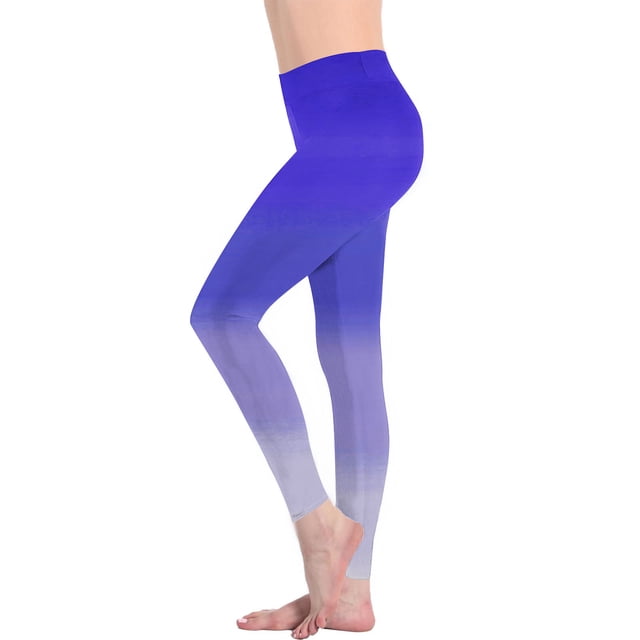 TIMIFIS Plus Size Yoga Pants for Women Workout Leggings for Women Tummys Control High Waisted Yoga Pants Gradient Color Athletic Running Cycling Tights - Spring/Summer