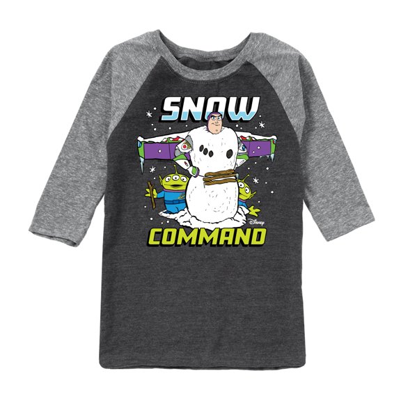 Toy Story - Snow Command - Toddler And Youth Raglan Graphic T-Shirt