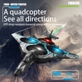 thumbnail image 2 of Remote Control Plane, 2.4Ghz Remote Control Foam Airplanes for Kids Boys Stunt Spray Drone with Gravity Sensing, LED Lights, 2 Battery, 2 of 9