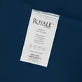 thumbnail image 6 of Royale Linens Fitted Sheet Queen - Brushed Hotel Quality 1800 Ultra- Soft Wrinkle & Fade Resistant - Bottom Sheet - Deep Pocket Stretches Up to 16" - Fitted Sheet Only - Elastic Sheet (Queen, Navy), 6 of 10