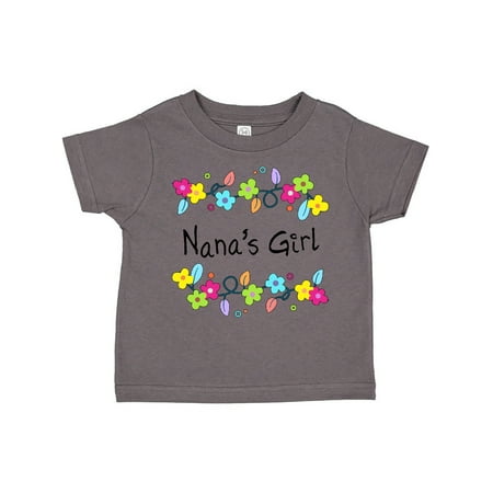 

Inktastic Nanas Girl- bright flowers Gift Toddler Toddler Girl T-Shirt