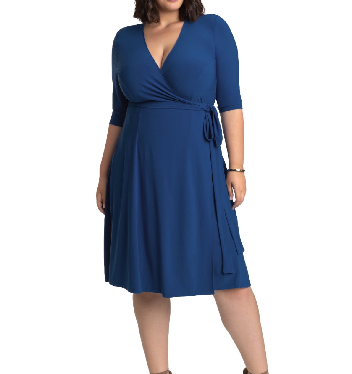 kiyonna essential wrap dress